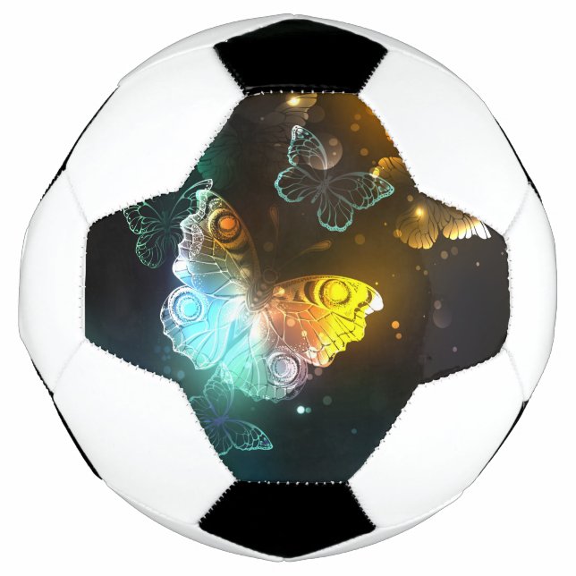 Balón De Fútbol Mariposa luminosa y mariposas nocturnas (Anverso)
