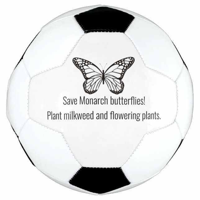 Balón De Fútbol Mariposa monarca (Anverso)