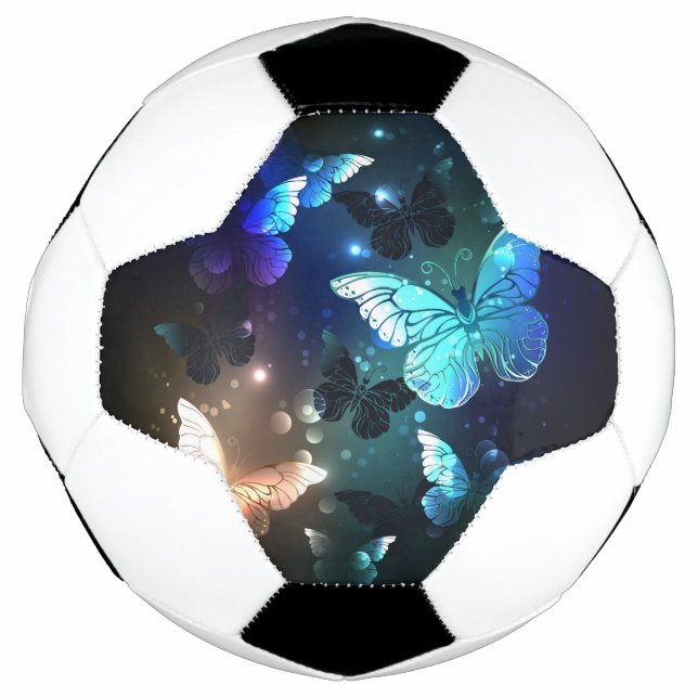 Balón De Fútbol Mariposa nocturna fluida (Anverso)