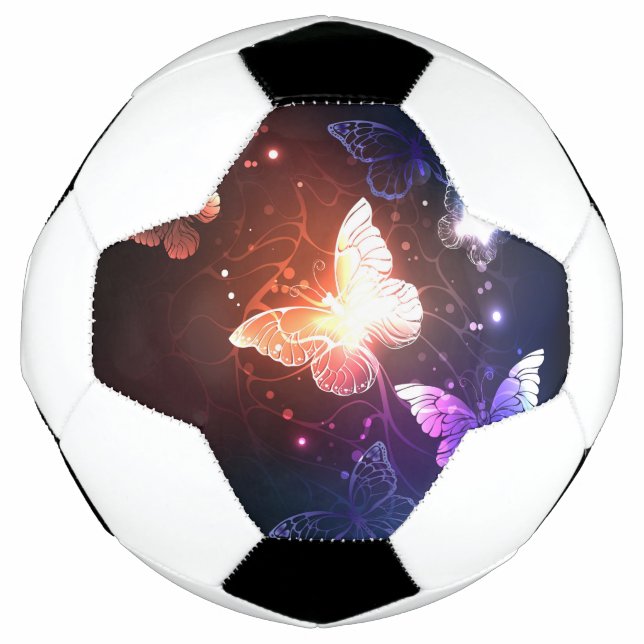 Balón De Fútbol Mariposas nocturnas brillantes (Anverso)