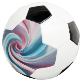 Balón De Fútbol Mármol rosa y azul pastel |