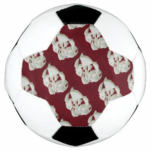 Balón De Fútbol Mármol roto abstracto arte moderno ciruela blanca