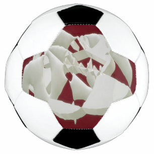 Balón De Fútbol Mármol roto abstracto arte moderno ciruela blanca