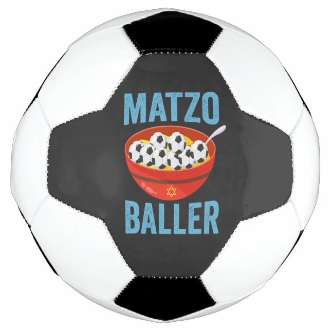 Balón De Fútbol Matzo Baller Gracioso Futbol Regalo navideño Hanuk (Anverso)