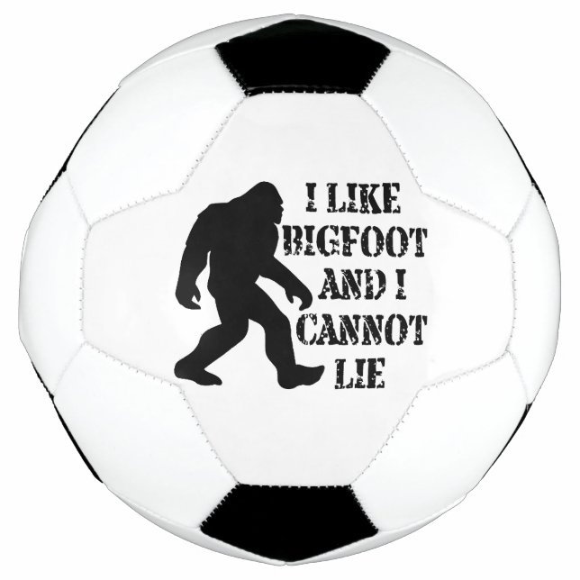Balón De Fútbol Me gusta Bigfoot y no puedo mentir (Anverso)