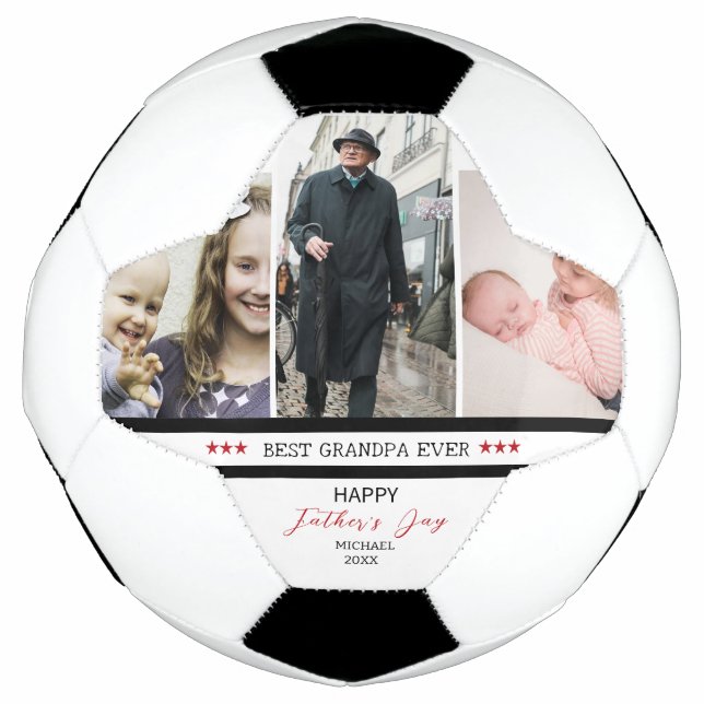Balón De Fútbol Mejor Abuelo de Par Soccer Ball - Día del Padre (Anverso)