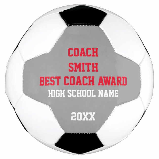 Balón De Fútbol Mejor Bola de Fútbol de Coach (Anverso)