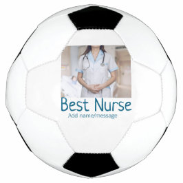 Balón De Fútbol Mejor enfermera añada el nombre de la foto médico 