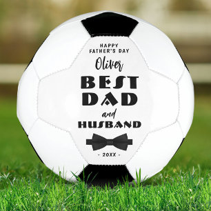Balón De Fútbol Mejor padre y esposo corbata negra elegante
