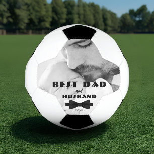 Balón De Fútbol Mejor padre y esposo Corbata negra Foto elegante