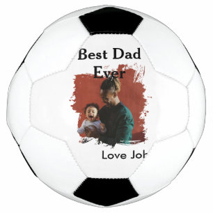 Balón De Fútbol Mejor papá del mundo regalo de padre foto nombre s