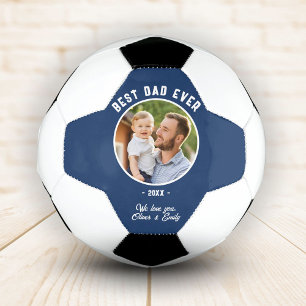 Balón De Fútbol Mejor Papá Foto del Día del Padre Keepsake