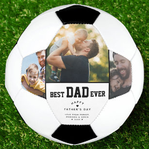 Balón De Fútbol Mejor Papá Personalizado 3 Día de Padres Fotográfi