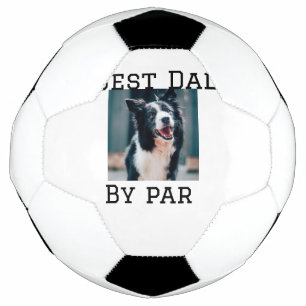 Balón De Fútbol Mejor papá por mascota de perro de par. Foto moder