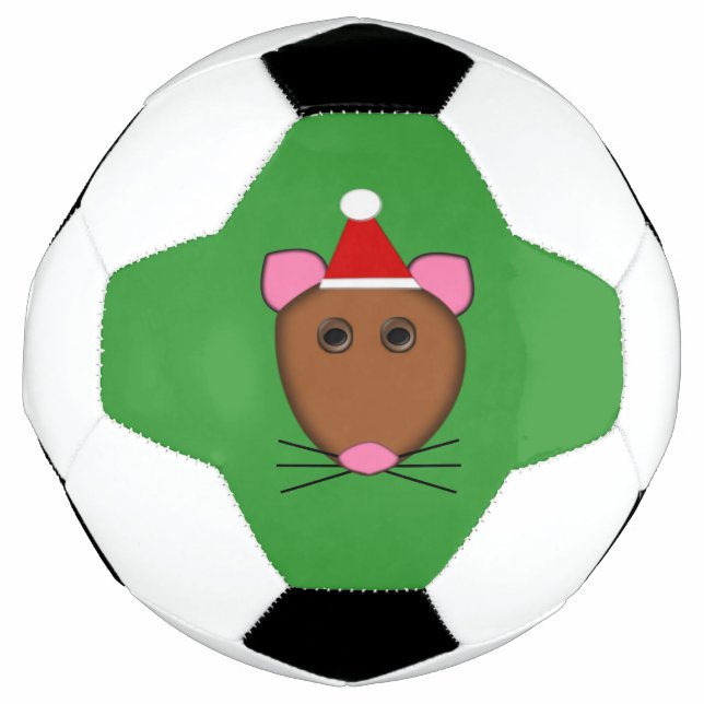 Balón De Fútbol Merry Christmas Mouse Soccer Ball (Anverso)