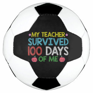 Balón De Fútbol Mi profesor sobrevivió a la escuela 100° Día de Mí