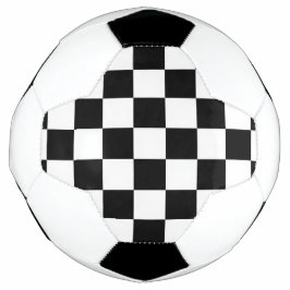 Balón De Fútbol Minimalista Retro Cuadrillé – Streetwear Monocromo