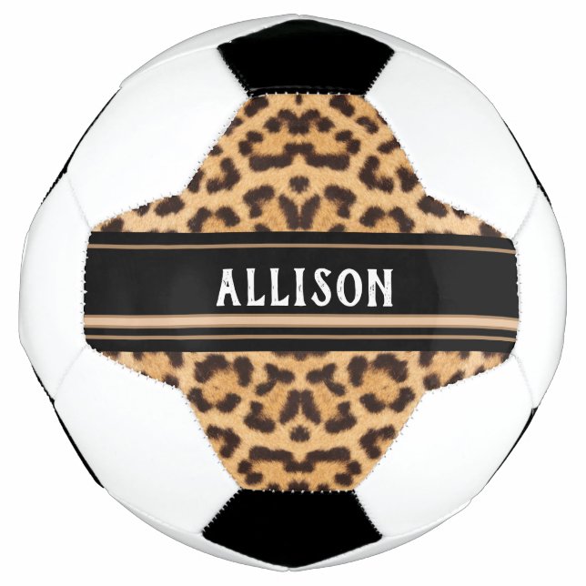 Balón De Fútbol Moda personalizada de puntos de animales de impres (Anverso)