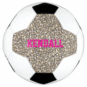 Balón De Fútbol Moda Pink Wild NOMBRE de leopardo de impresión ani
