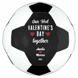 Balón De Fútbol Modern, nuestro primer El día de San Valentín junt