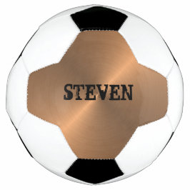 Balón De Fútbol Moderno Bronce Metallic Gold Sports Personalizado