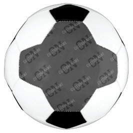 Balón De Fútbol Moderno Tiled Dark Gray Monogramed Name/other Text