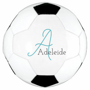 Balón De Fútbol Monograma caprichoso personalizado