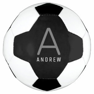 Balón De Fútbol Monograma de nombre personalizado personalizado pe