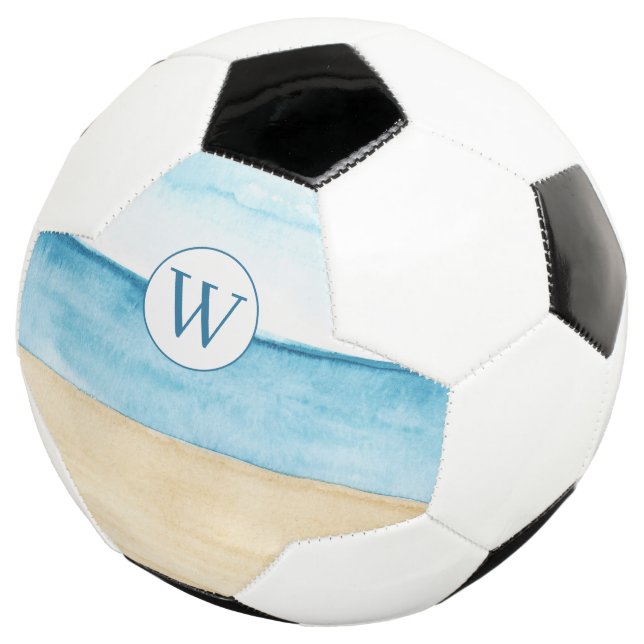 Balón De Fútbol Monograma de playa (Tres cuartos)