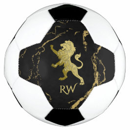 Balón De Fútbol Monograma del León Real Dorado