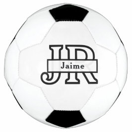Balón De Fútbol Monograma genial nombre personalizado clásico pie 