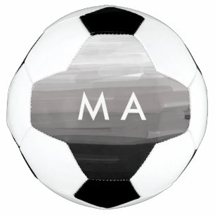 Balón De Fútbol Monograma simple añada su letra de nombre man mini