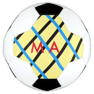 Balón De Fútbol Monograma simple añada su letra de nombre man mini