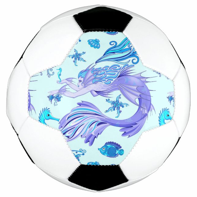 Balón De Fútbol Mystic Mermaid Fairy Purple Creple Ceramic Tile (Anverso)