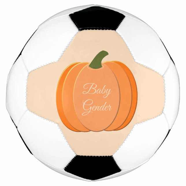 Balón De Fútbol Naranja Cuto Sexo Personalizado Neutral de calabaz (Anverso)