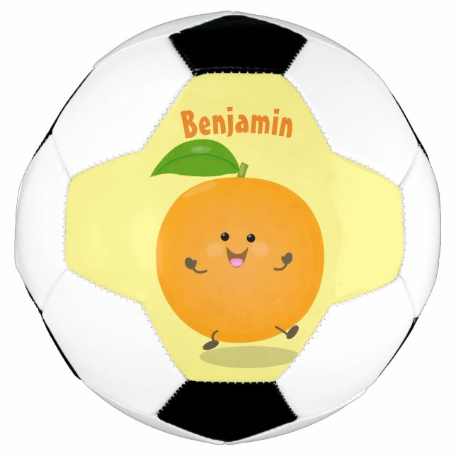 Balón De Fútbol Naranja de danza dulce cítricos (Anverso)