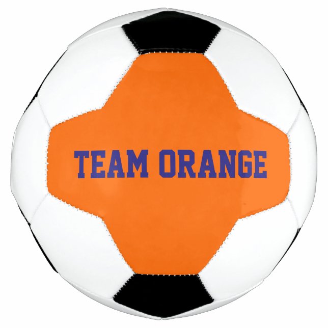 Balón De Fútbol Naranja de equipo  (Anverso)