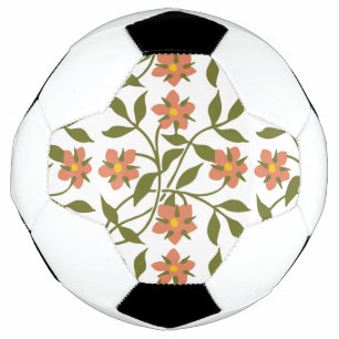 BALÓN DE FÚTBOL NARANJA FLOWERS