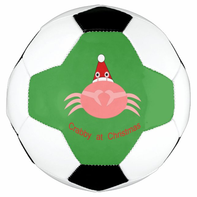 Balón De Fútbol Navidad Crab Soccer Ball (Anverso)