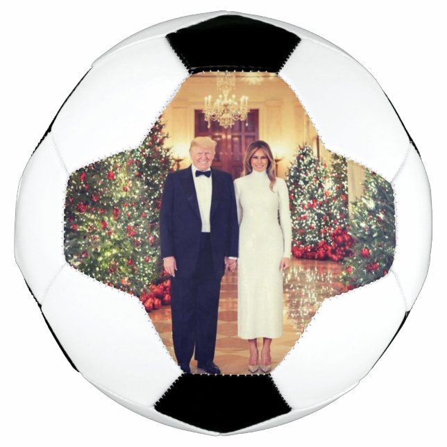 Balón De Fútbol Navidad en la Casa Blanca del Presidente Donald Tr (Anverso)