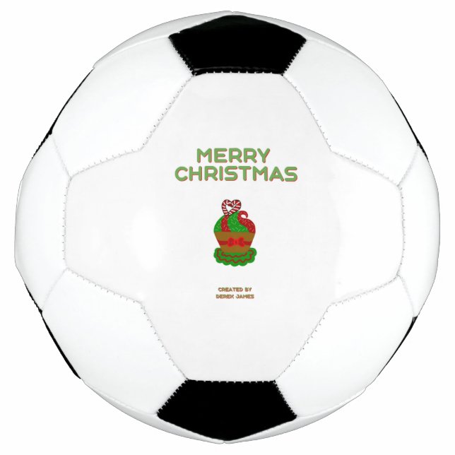 Balón De Fútbol Navidades Cupakes Soccer Ball (Anverso)