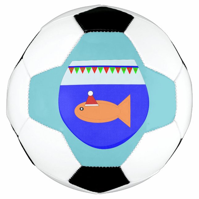 Balón De Fútbol Navidades Fiesta Goldfish Soccer Ball (Anverso)