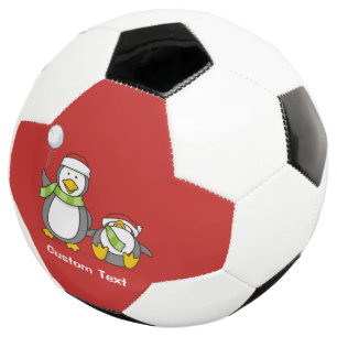 Balón De Fútbol Navidades Pingüinos Snowballing