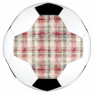 Balón De Fútbol Navidades Tartán Floral Design Series #15