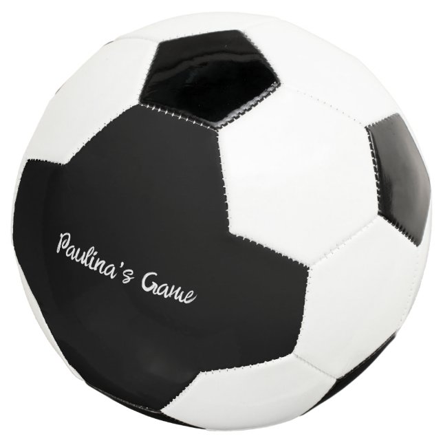 Balón de fútbol negro (Tres cuartos)