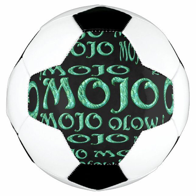 Balón de fútbol negro de Mojo (Anverso)