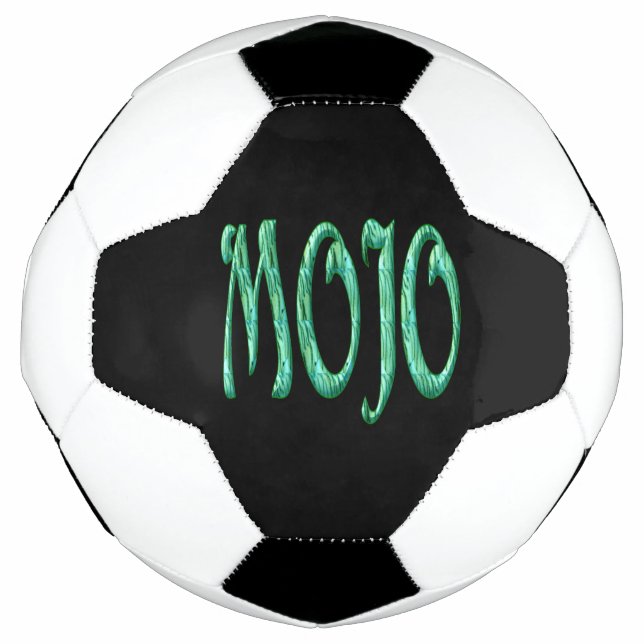 Balón de fútbol negro de Mojo (Anverso)