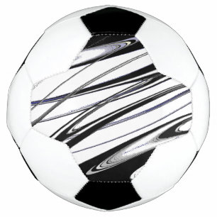 Balón De Fútbol Negro y Blanco Moderno
