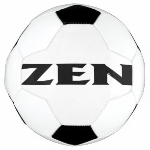 Balón de fútbol negro zen