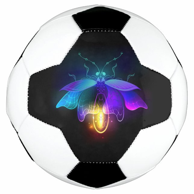 Balón De Fútbol Neon Firefly en negro (Anverso)
